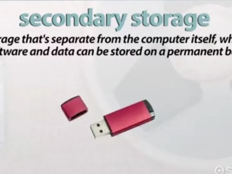 Are Secondary Storage Devices That USE Laser Technology